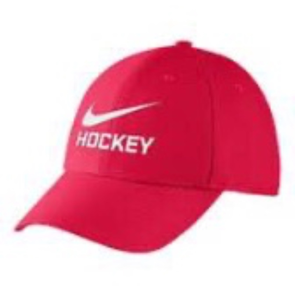 BRAND NEW youth nike Nike swoosh dri-fit hockey red cap / hat